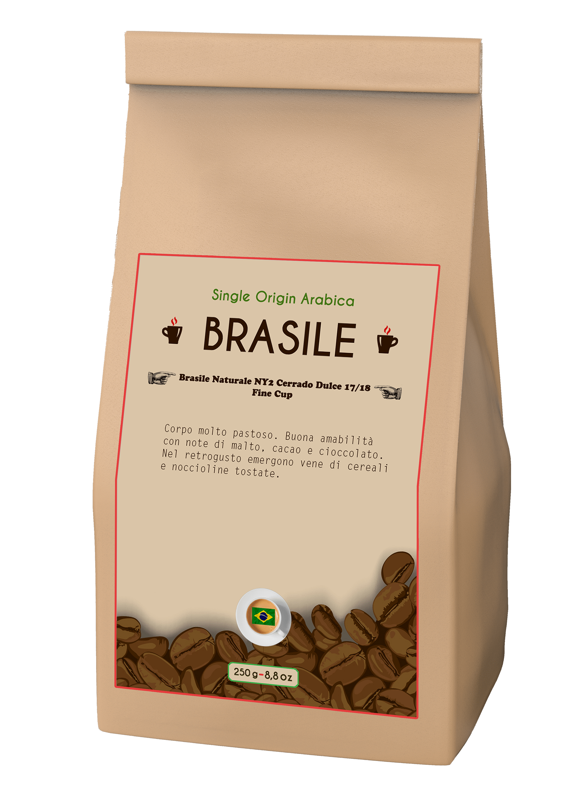 Monorigine png - BRASILE NATURALE NY 2 CERRADO DULCE 17/18 FINE CUP