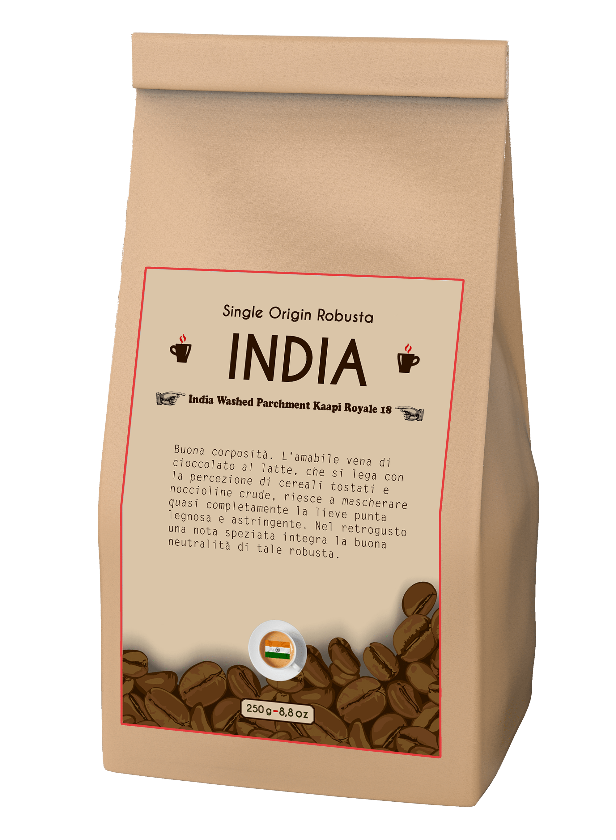 Monorigine png - INDIA WASHED PARCHMENT KAAPI ROYALE 18