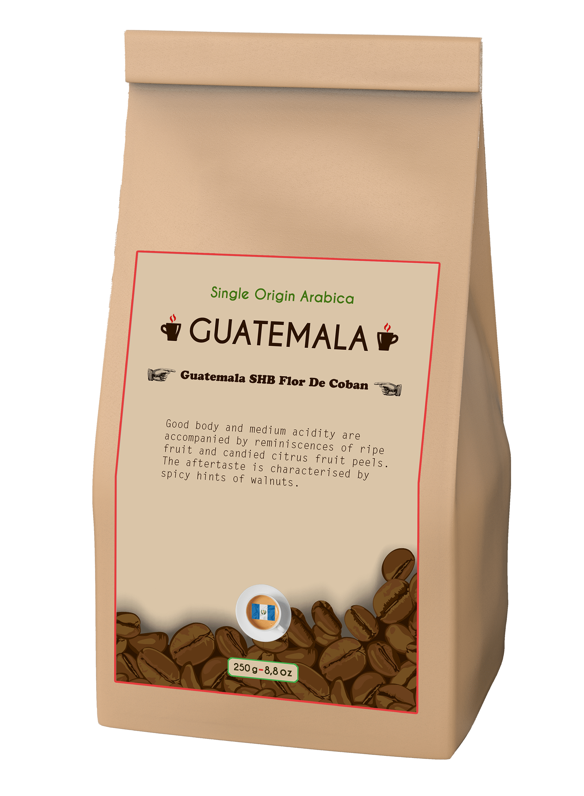 Single origin png - GUATEMALA SHB FLOR DE COBAN